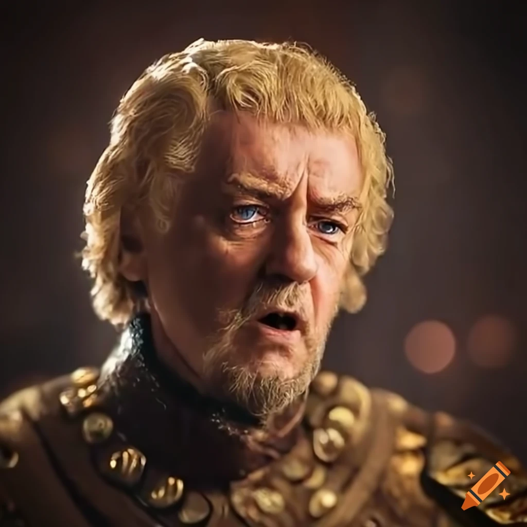 Photorealistic image of kevan lannister from game of thrones