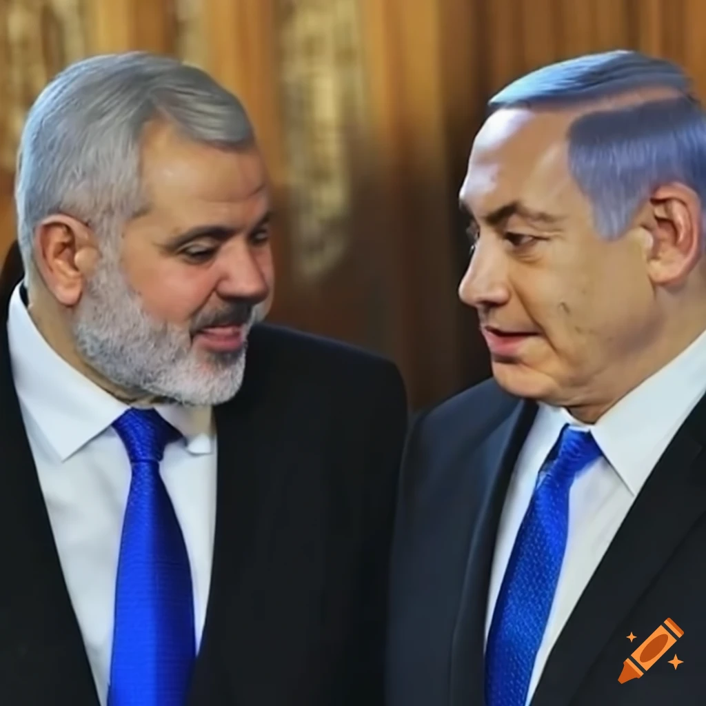 Ismail Haniyeh and Benyamin Netanyahu