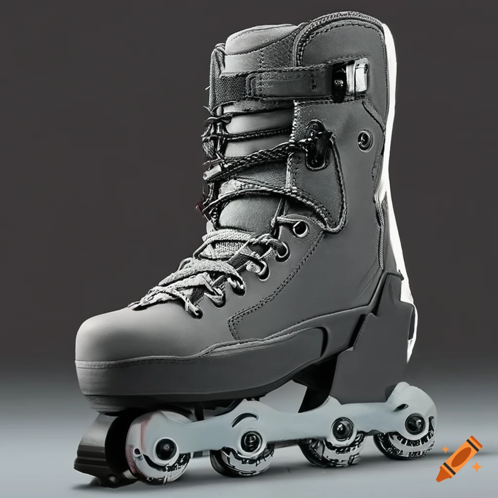 Rollerblading boots with tactical design on Craiyon