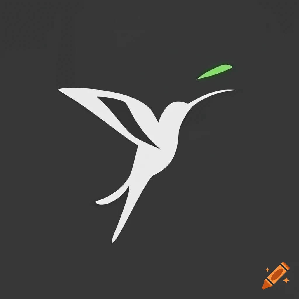 elegant clinic logo with hummingbird and the word 'clinic'