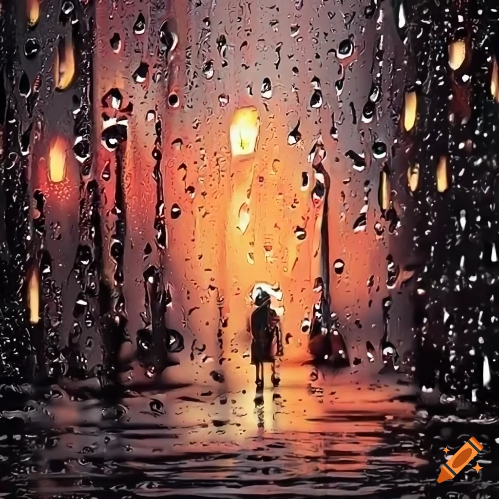 Image of a person deep in thought on a rainy day