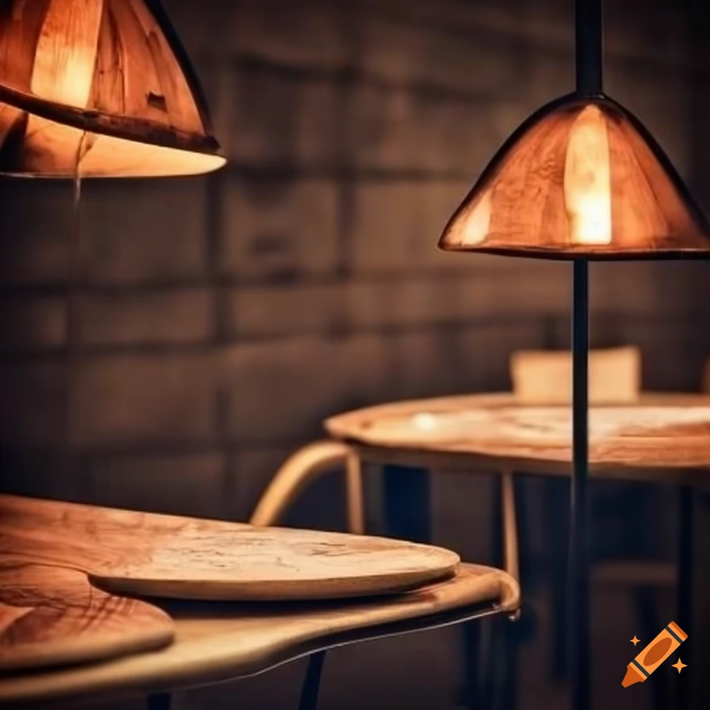 Industrial style restaurant interior