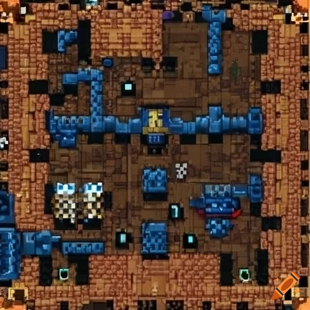 Top-down pixel art of a space marine