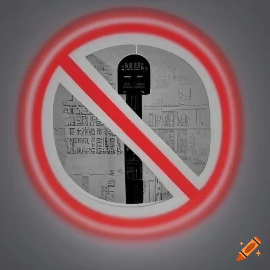 newspapers with a red ban sign