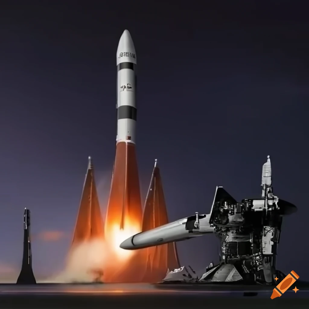 hyperealistic artwork of futuristic rocket named The Thunderbolt X