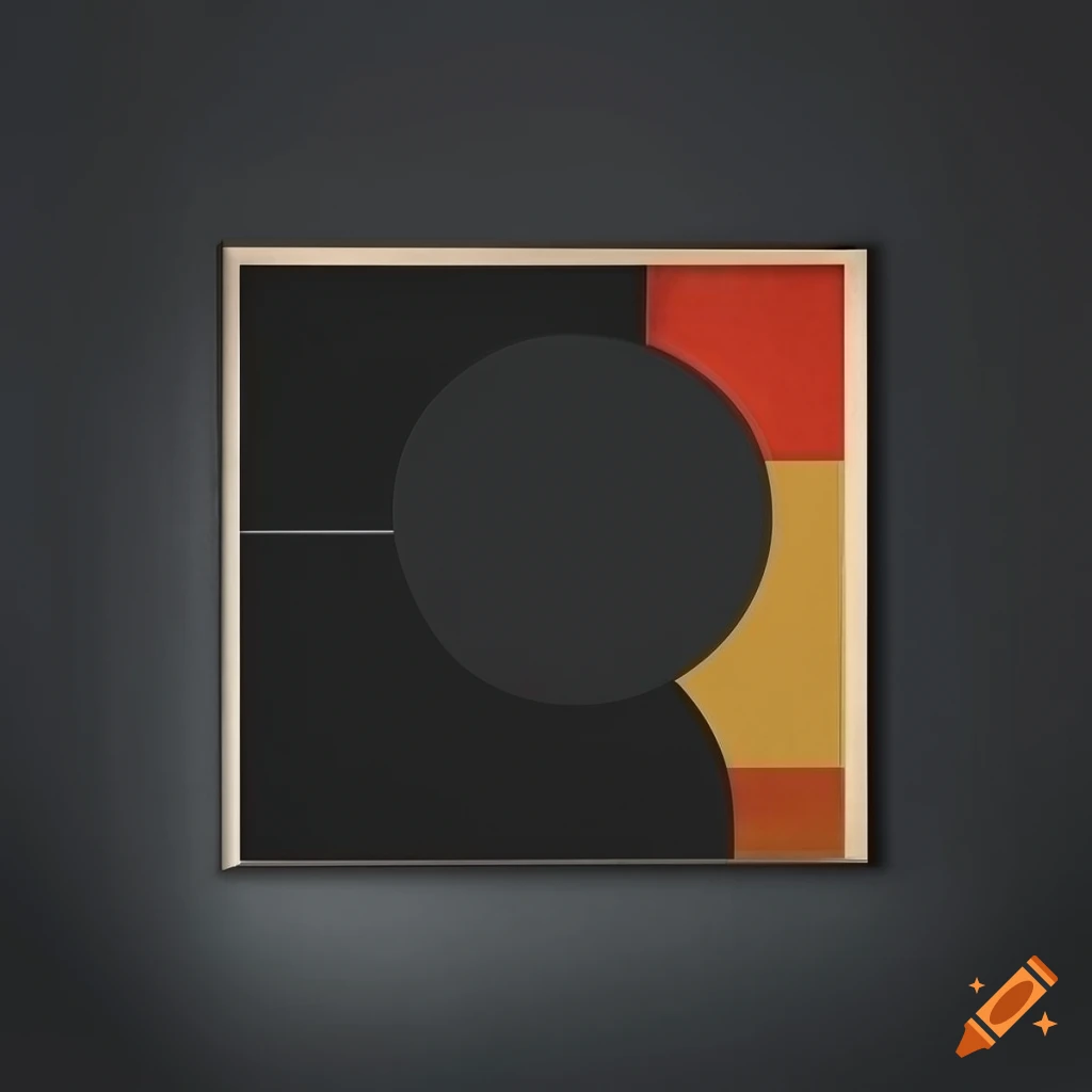 elegant black Bauhaus poster design