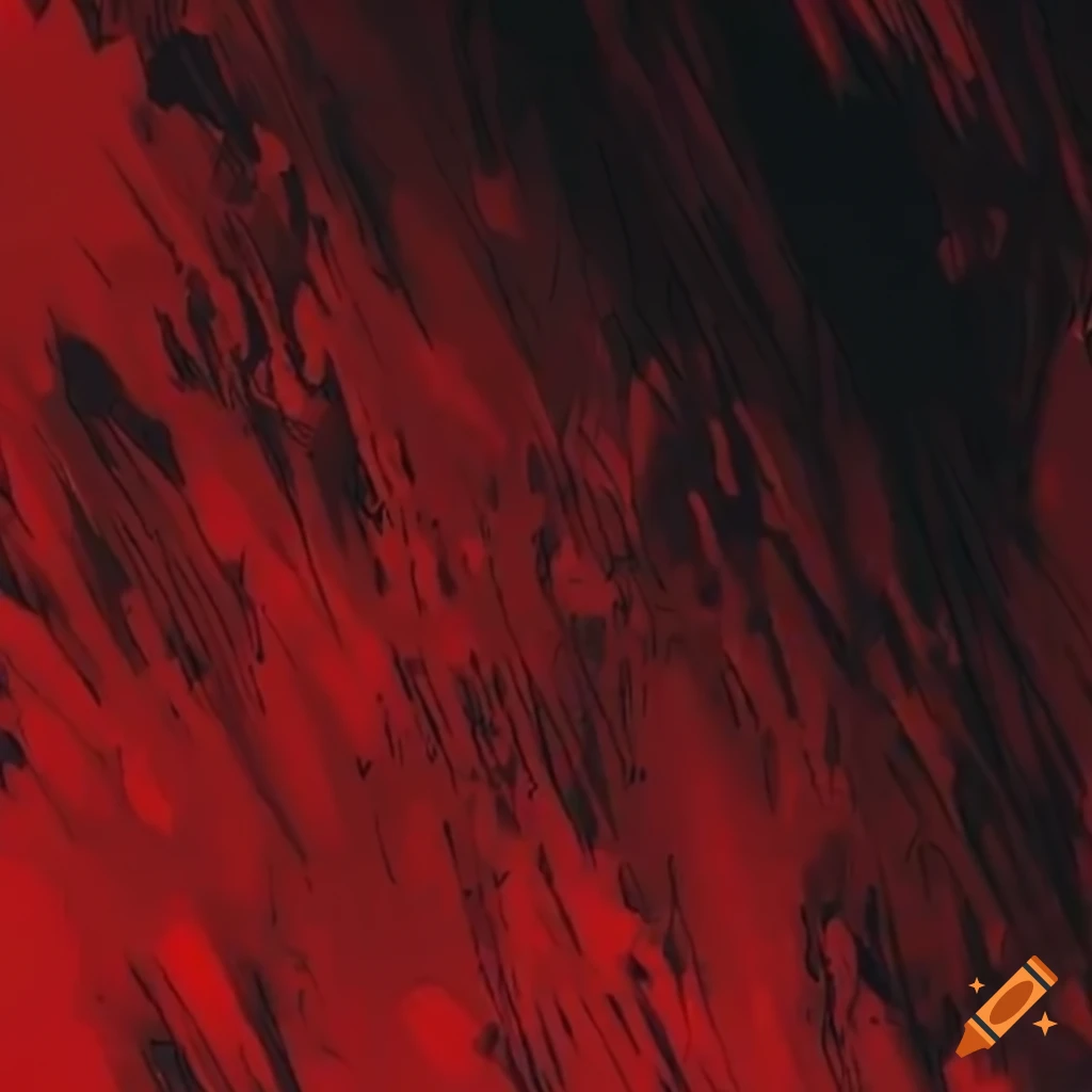 detailed 90s color manga with gritty red and black patterns