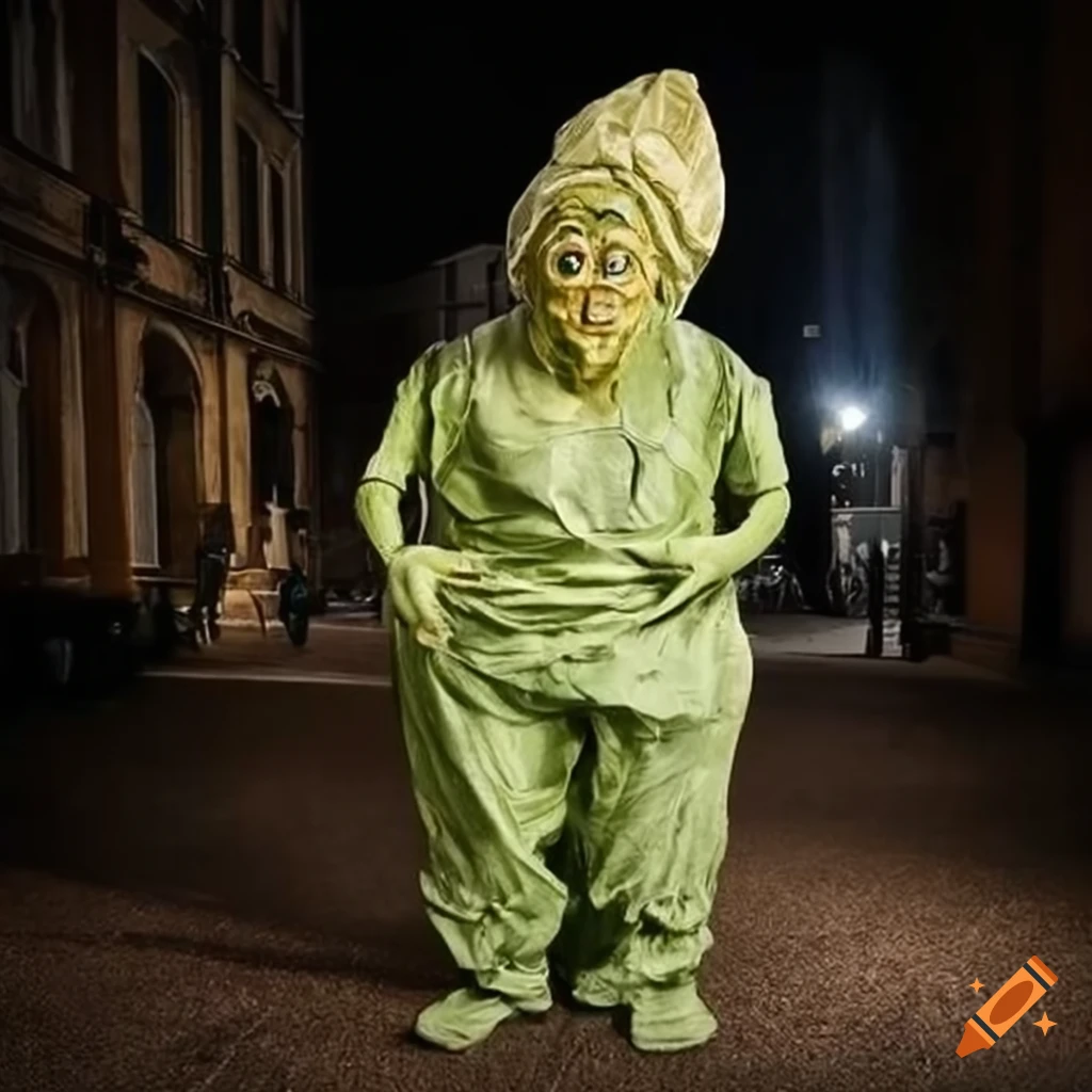 life size Sesame Street puppet of a cabbage man