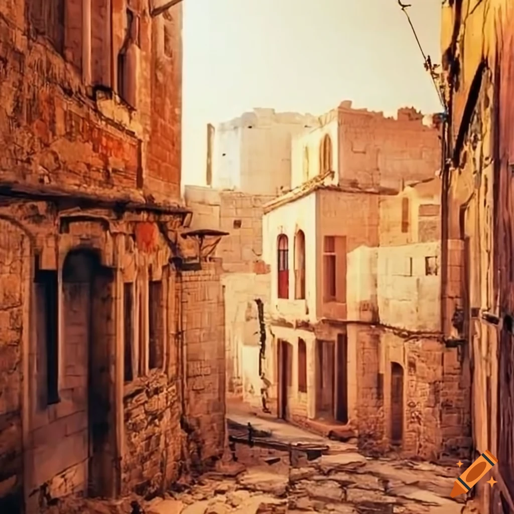 Image of bethlehem terraced houses during the roman census