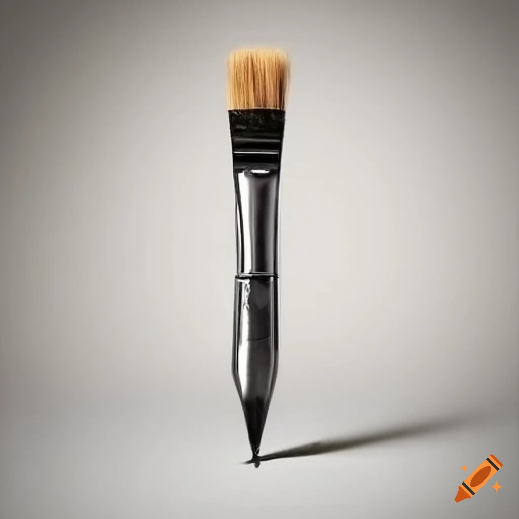 Pencil made of lead tin stylus and paint brush