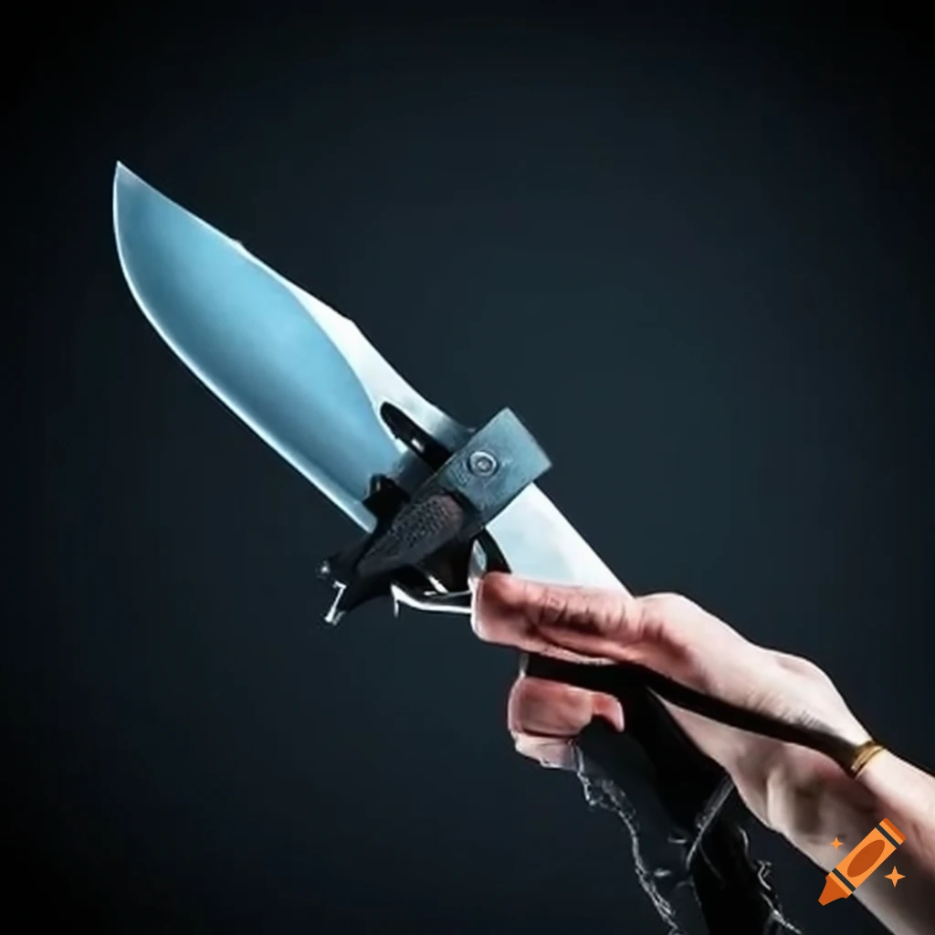 Wireattached knife for arm