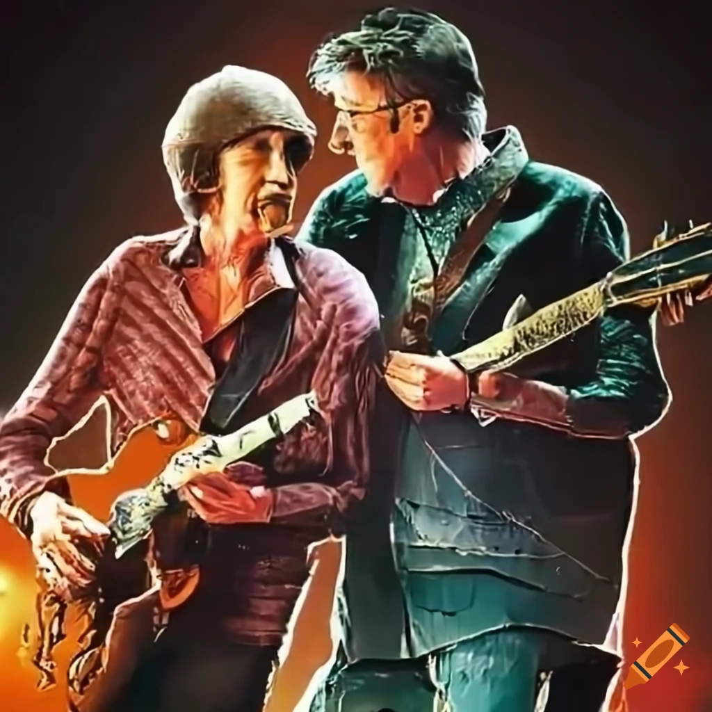 AI-generated picture of Vince Gill and Rodney Crowell