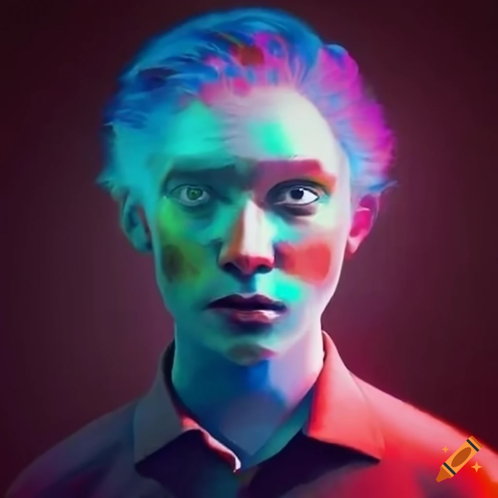 Portrait of a man with red hair on Craiyon