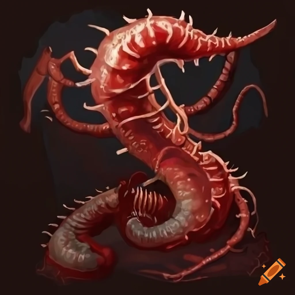 blood worm fantasy creature