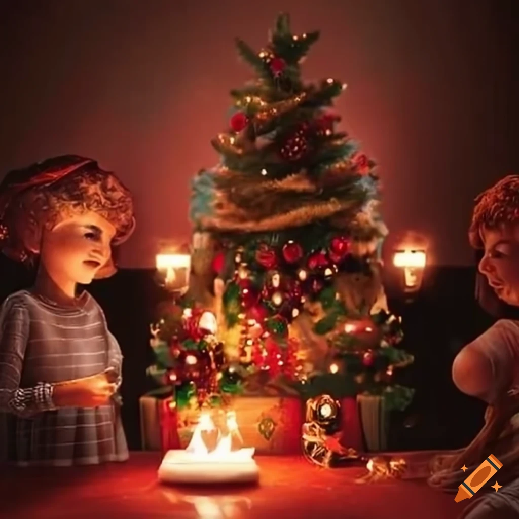conceptual image of a funeral during Christmas