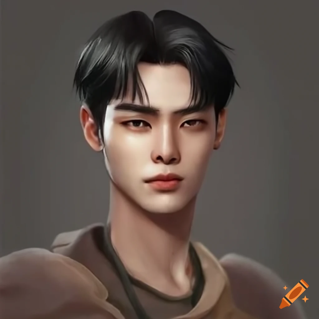 realistic-portrait-of-a-serious-looking-korean-man