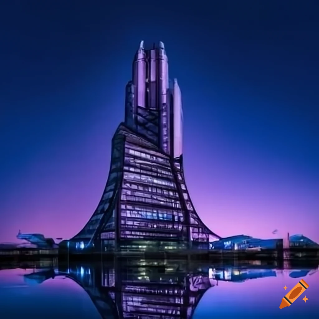 futuristic building
