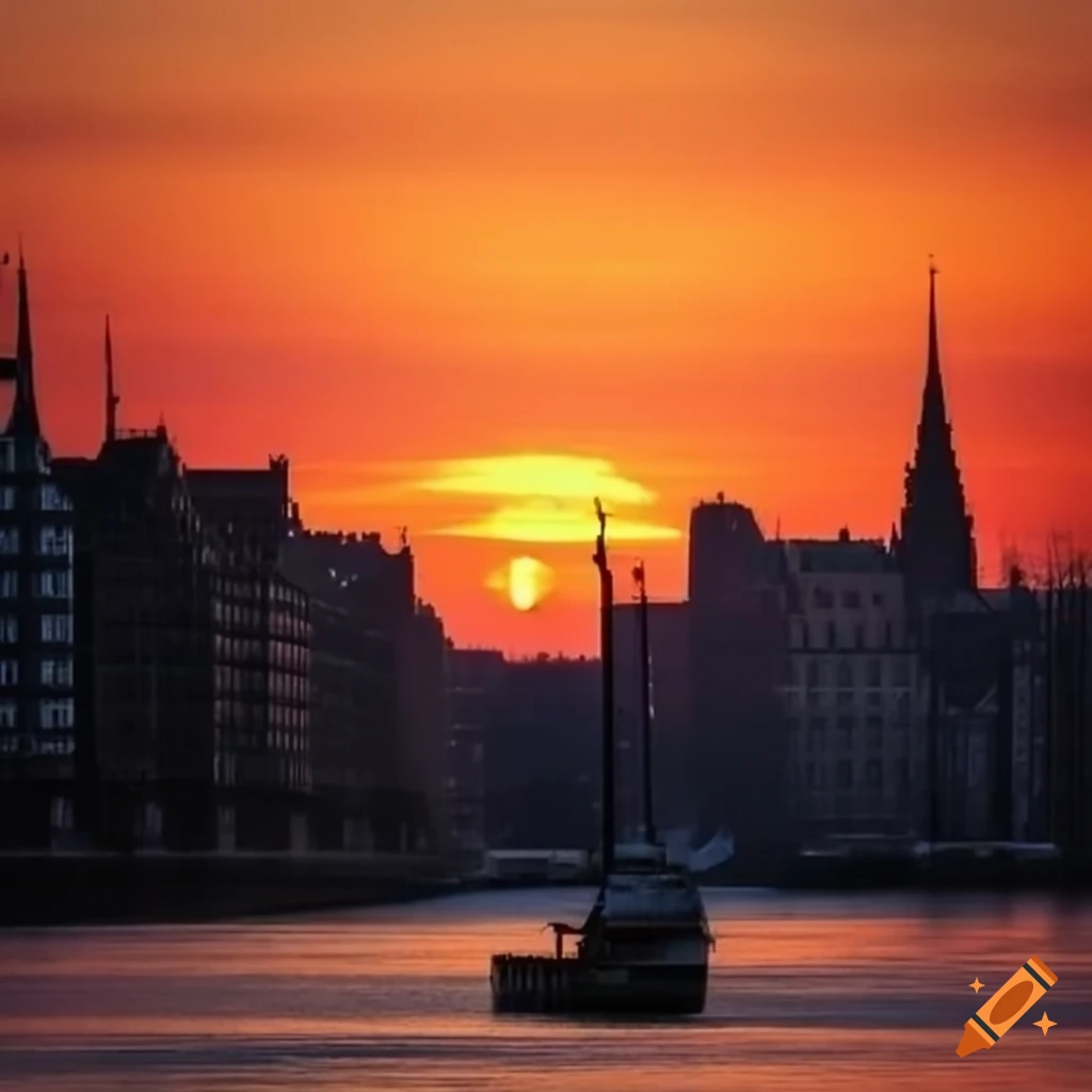 Sunset In Hamburg sunset-in-hamburg