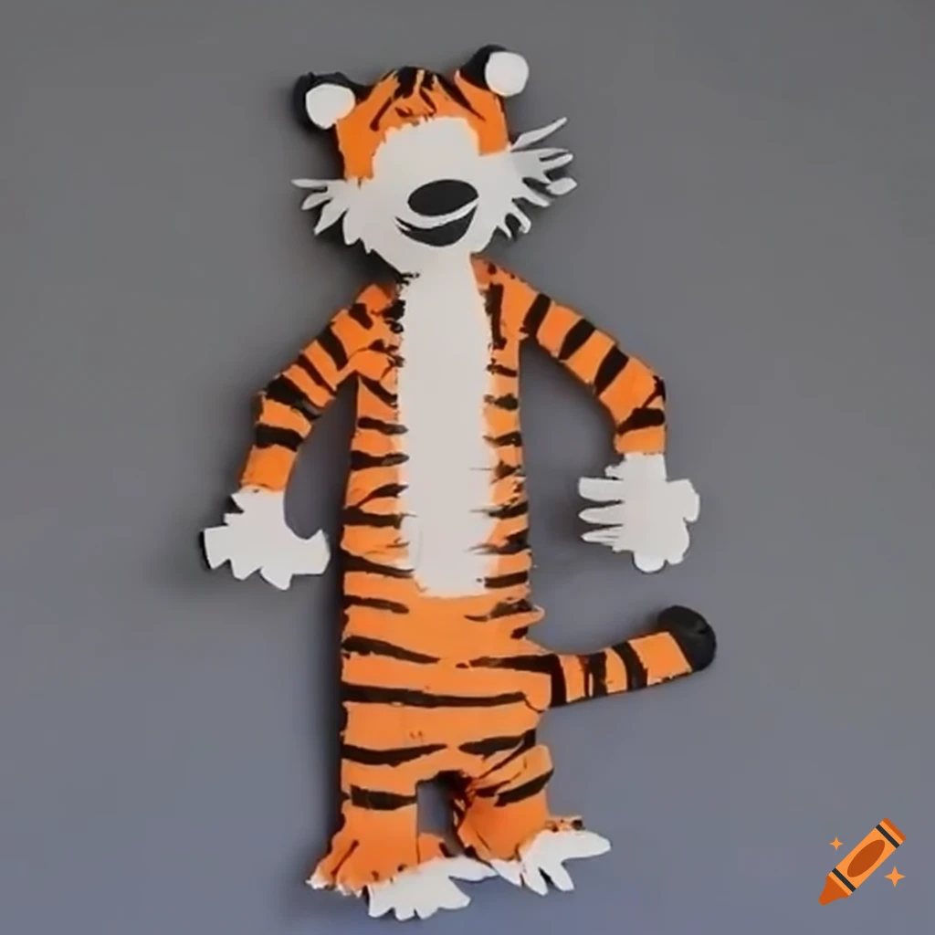 Calvin and Hobbes paper art