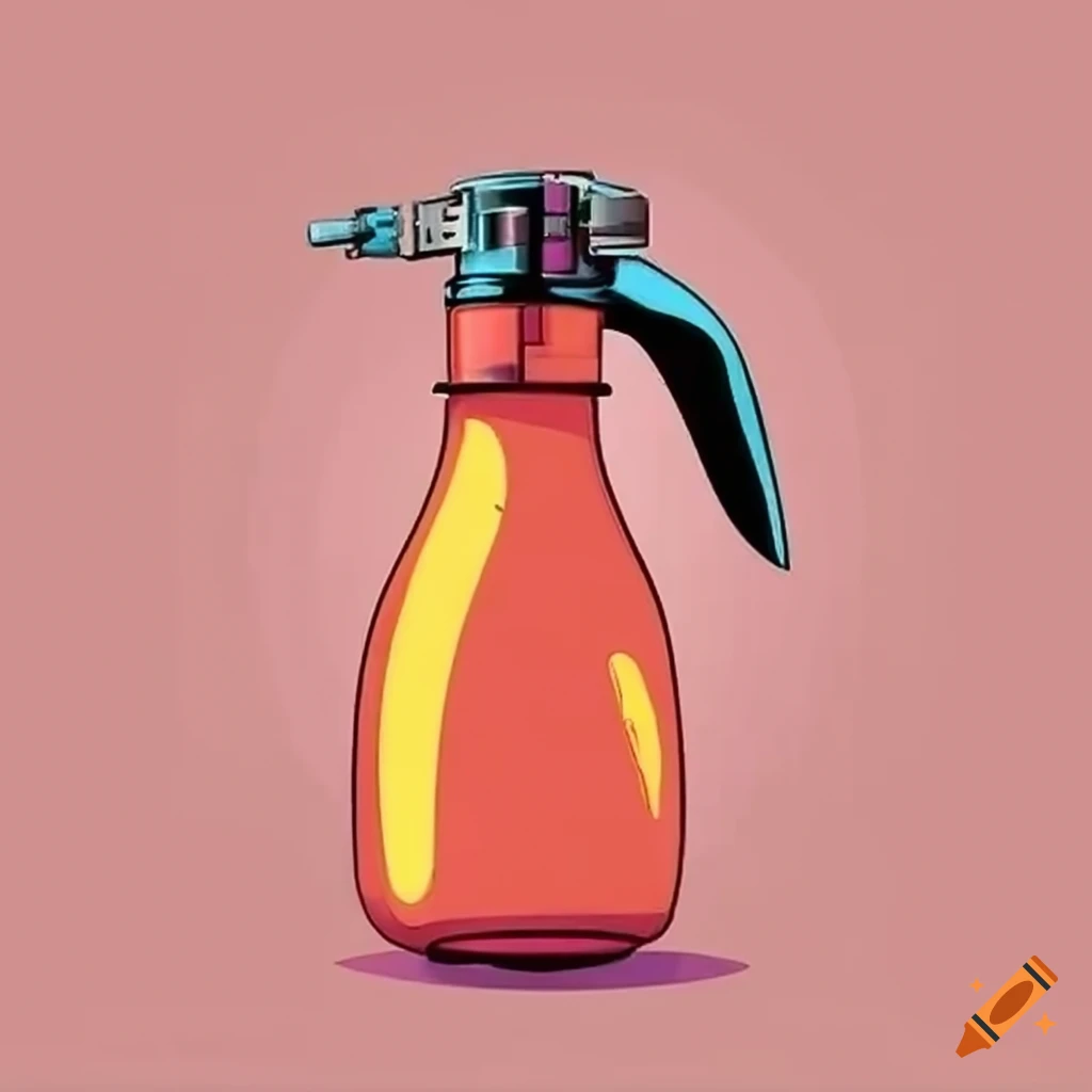 Smart spray bottle with liquid level sensor on Craiyon