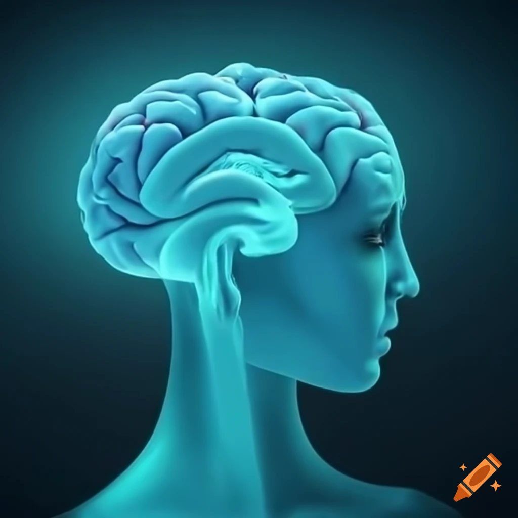 Illustration of alpha brain waves during meditation