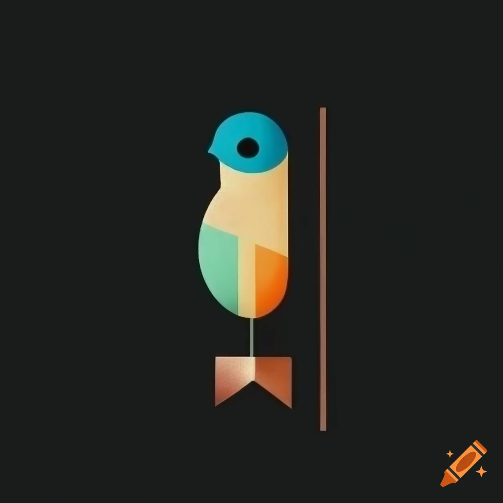 Bauhaus-inspired typographic graphic