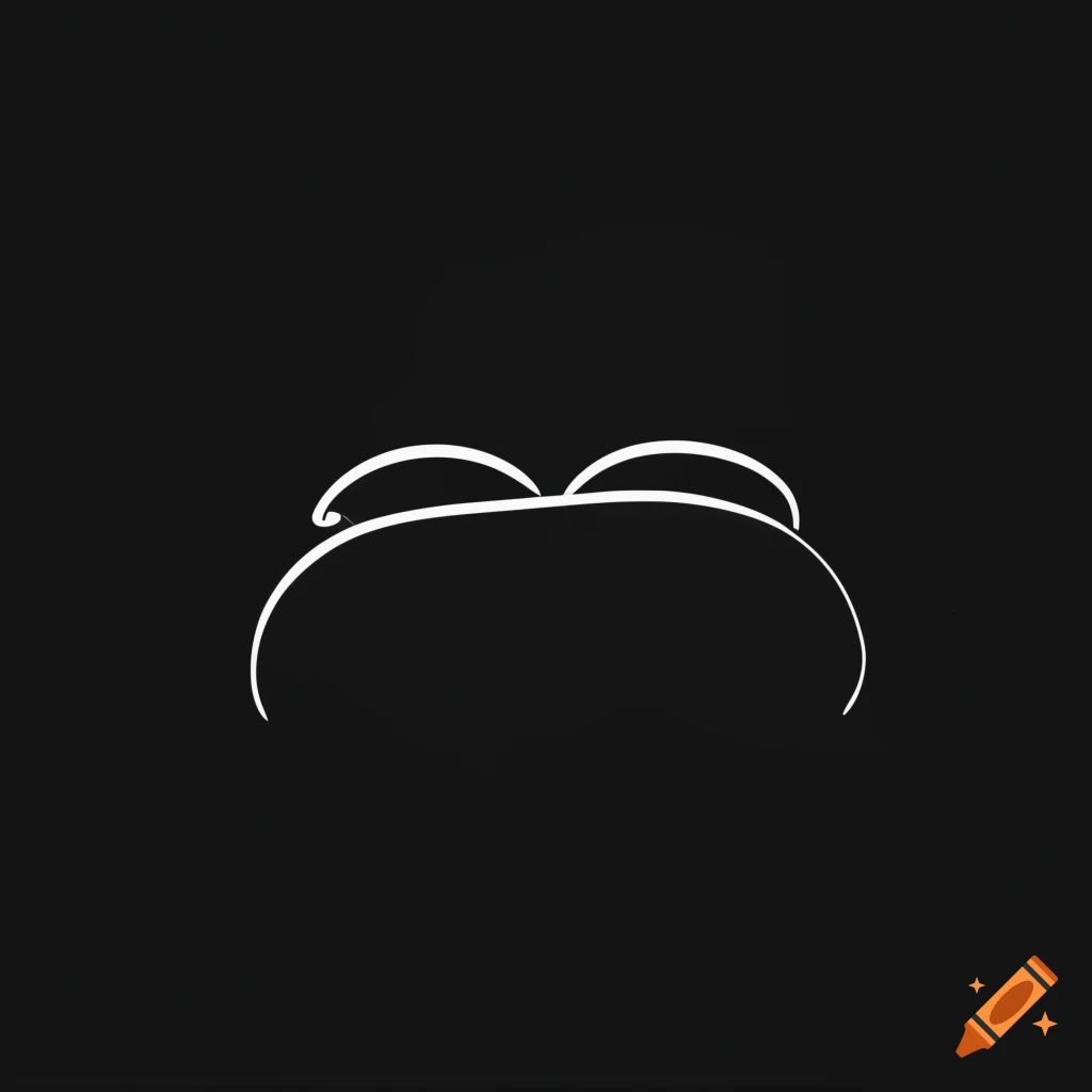 black and white minimalistic bed icon
