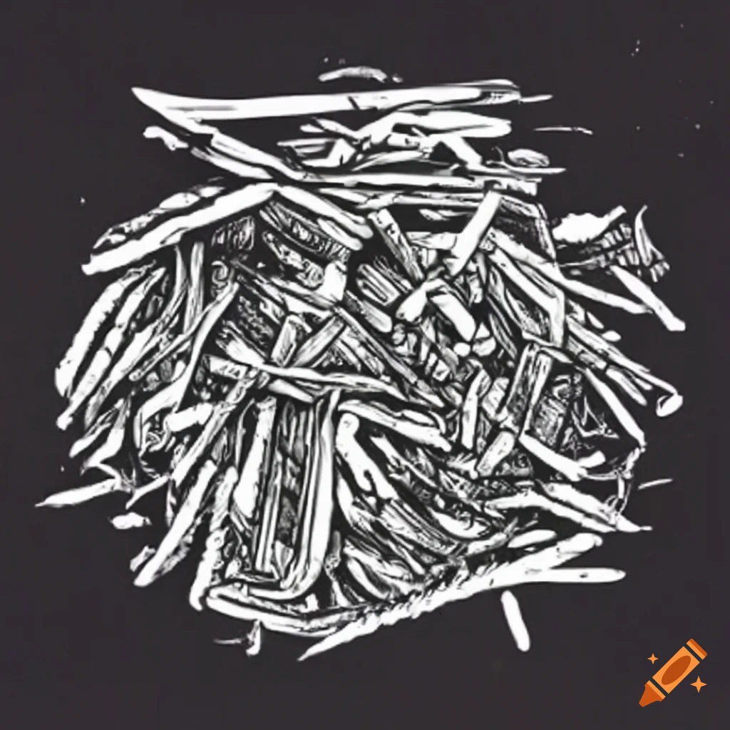 Abstract image of paper ash on Craiyon