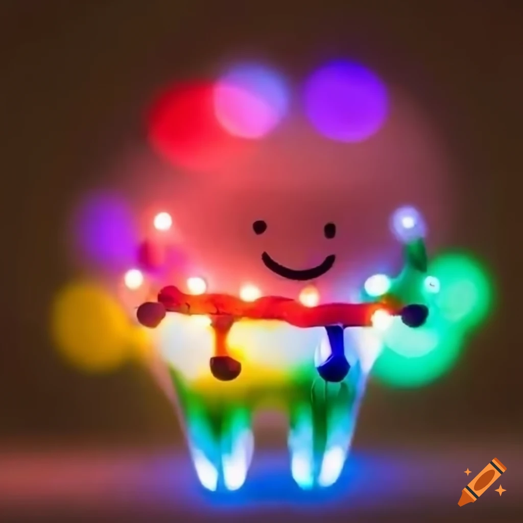smiling molar with Christmas lights