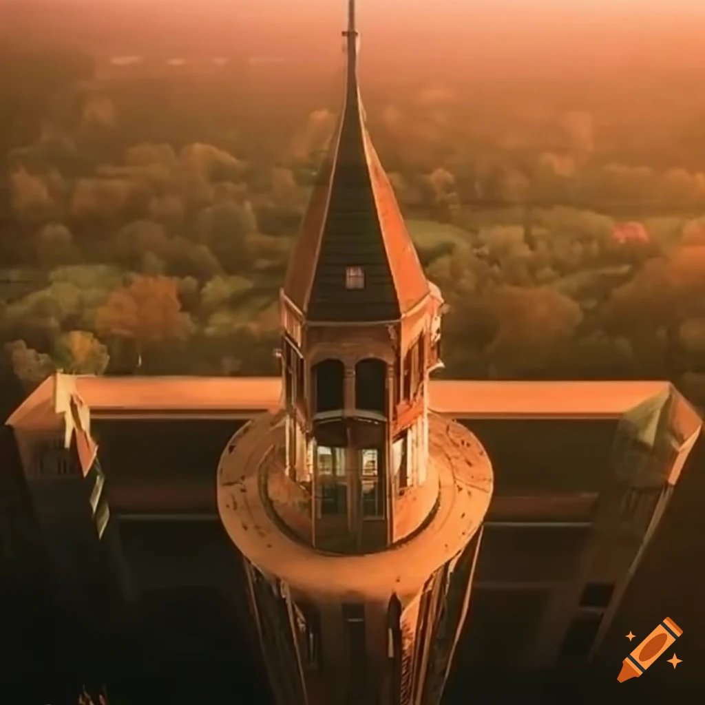 aerial view of a 55-acre campus