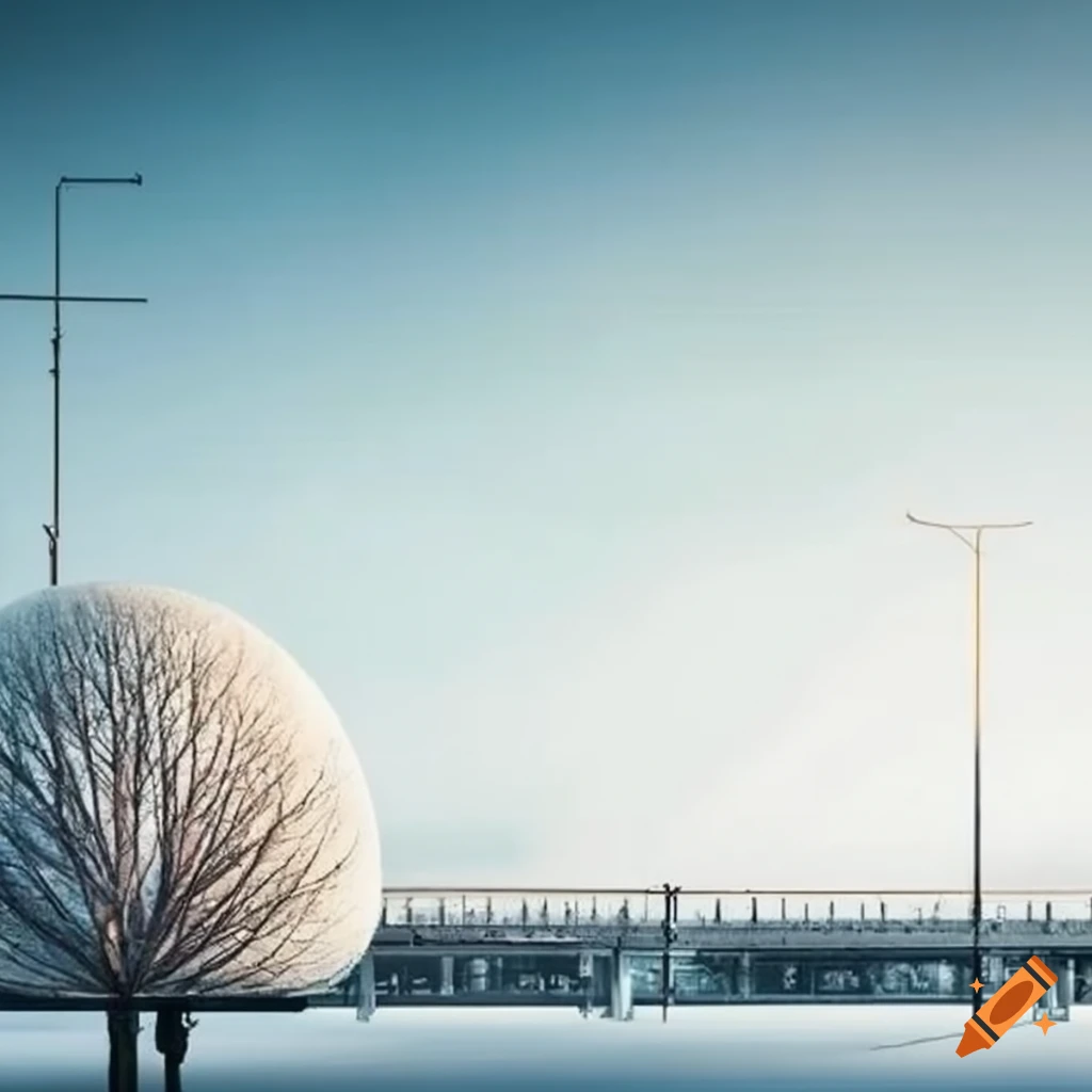 modern train station with white marble design