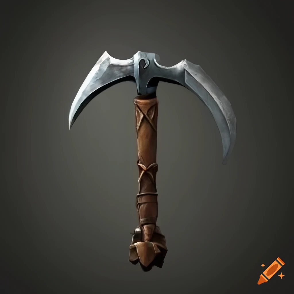 Image of an iron pickaxe on Craiyon
