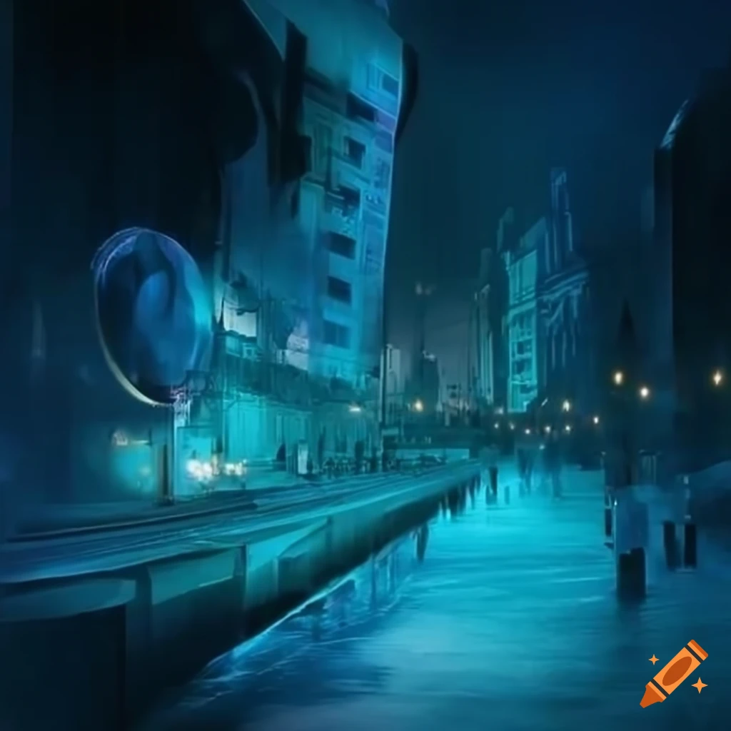 abstract cityscape of Venice