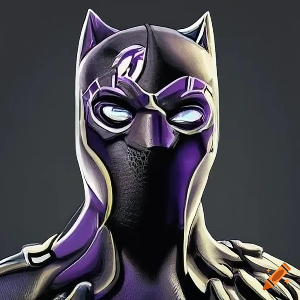 black panther supporting the Baltimore Ravens