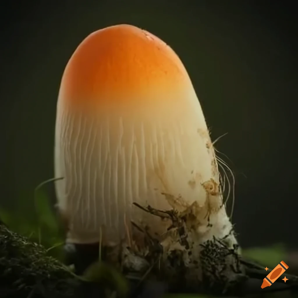 fantasy artwork of a mushroom cat