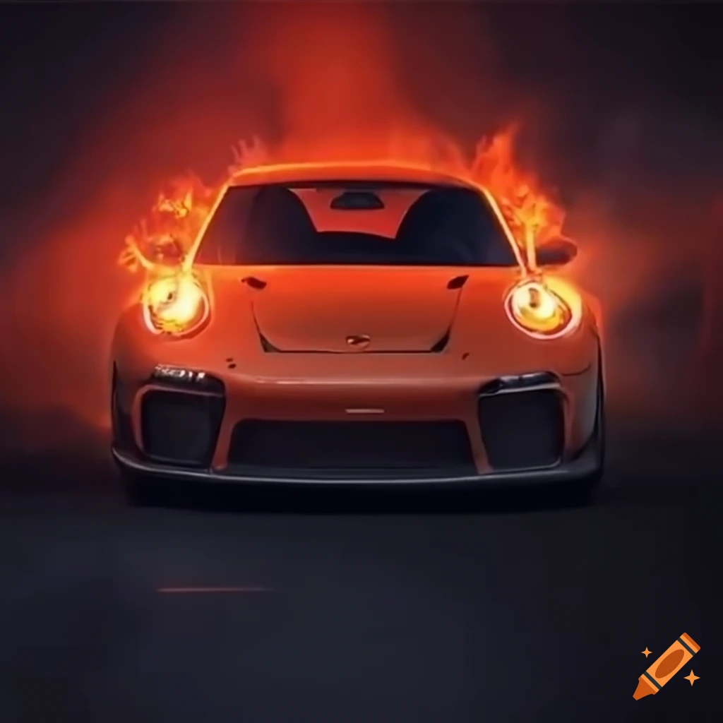 Porsche 992 GT3 RS burning rubber