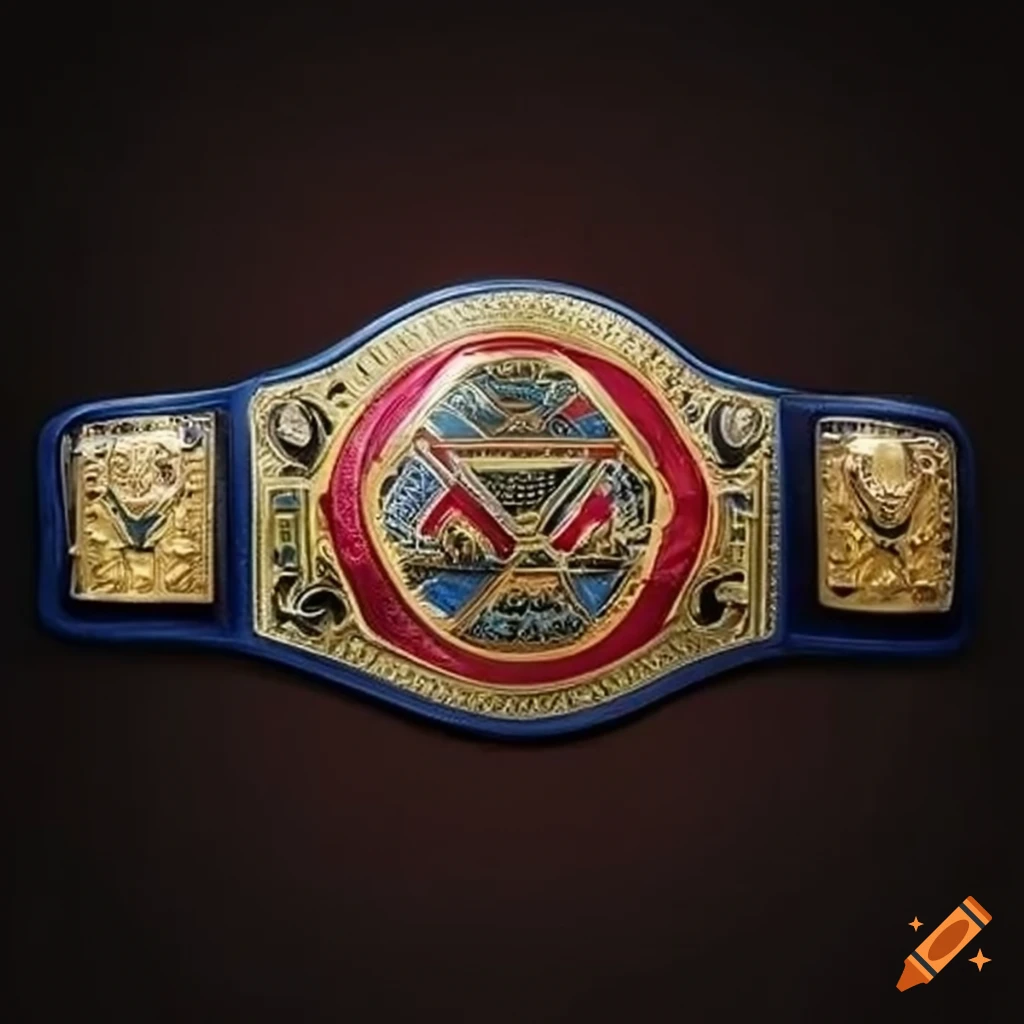 RnR-themed wrestling championship belt