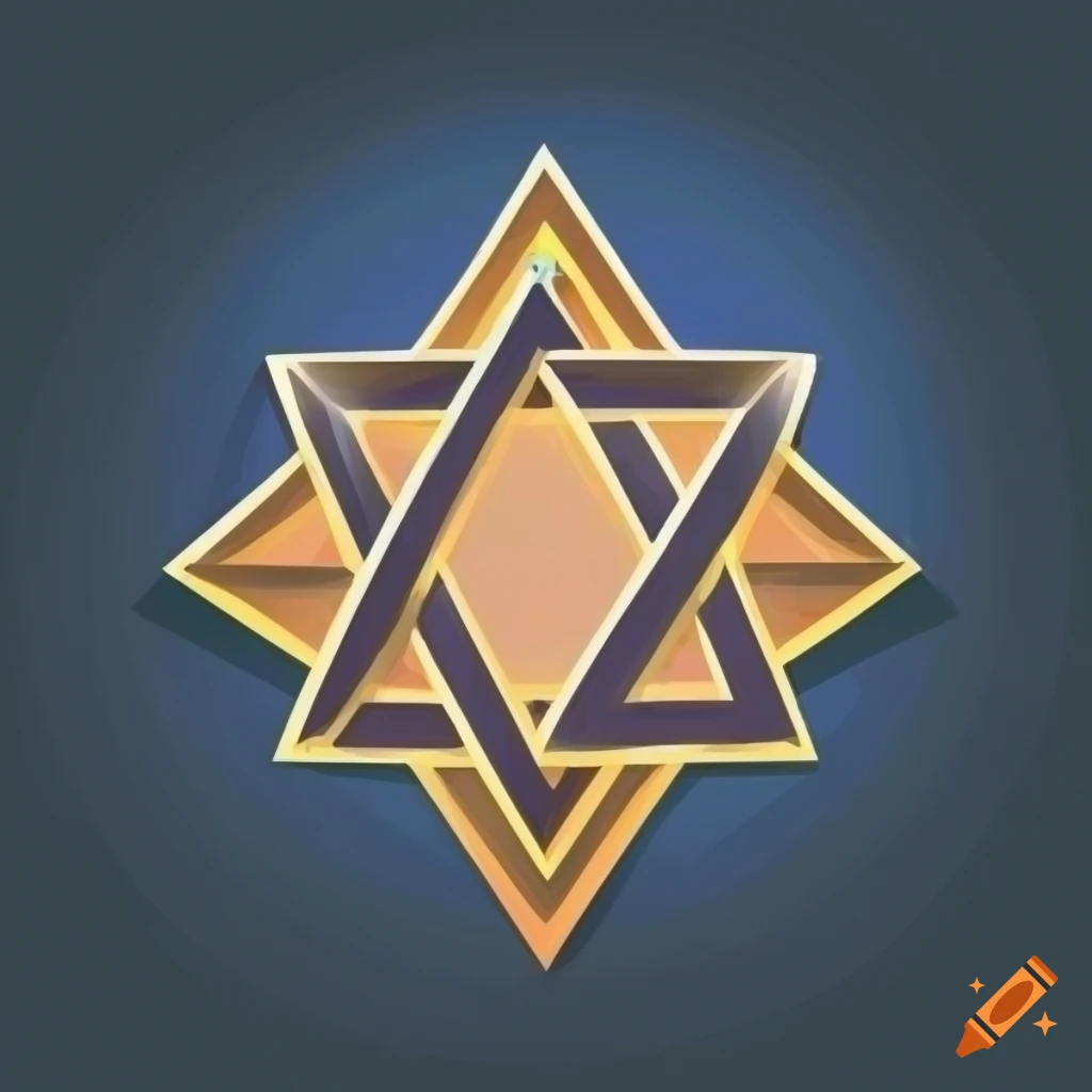 vector artwork of Star of David symbol