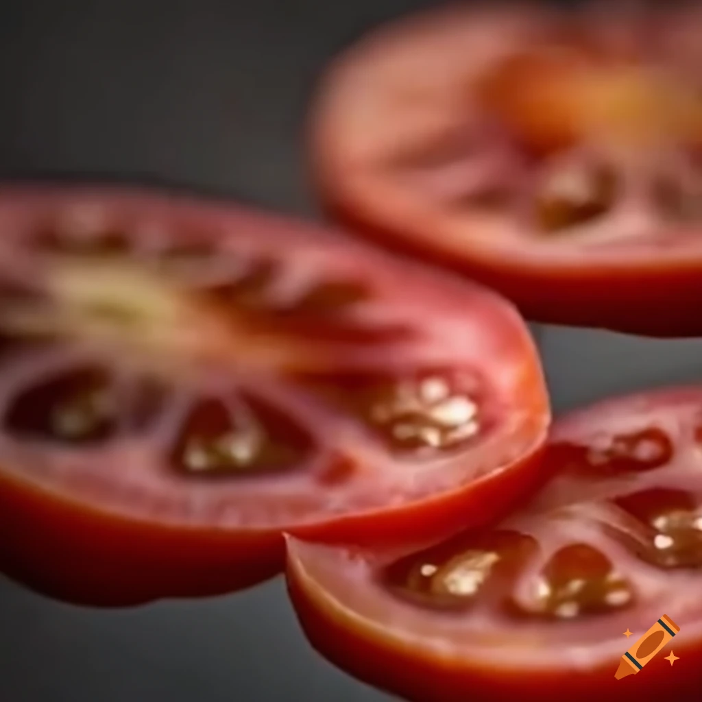 relaxation therapy with tomato slices on closed eyes