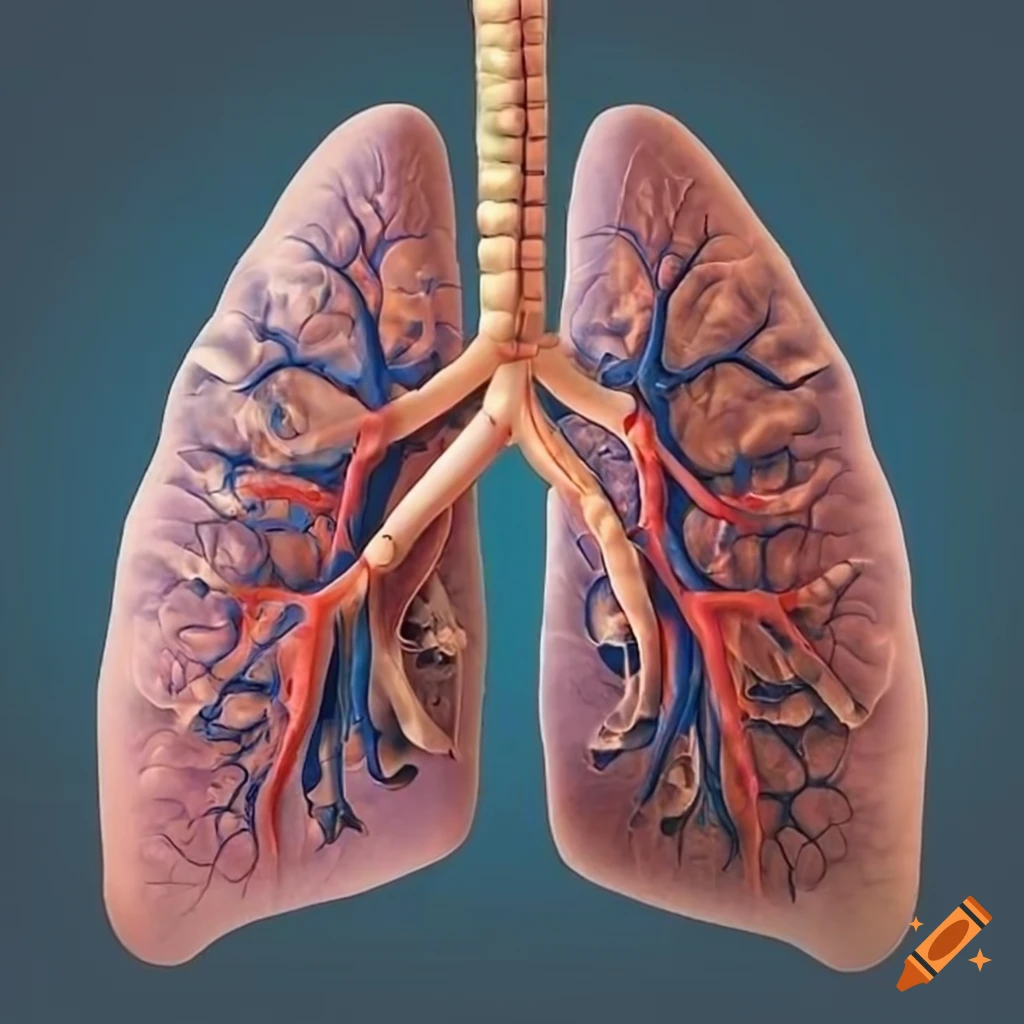 Diagram of the lungs