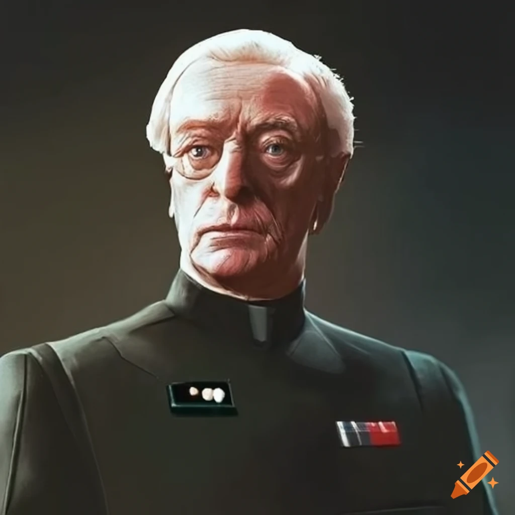 Michael caine as an imperial officer from star wars