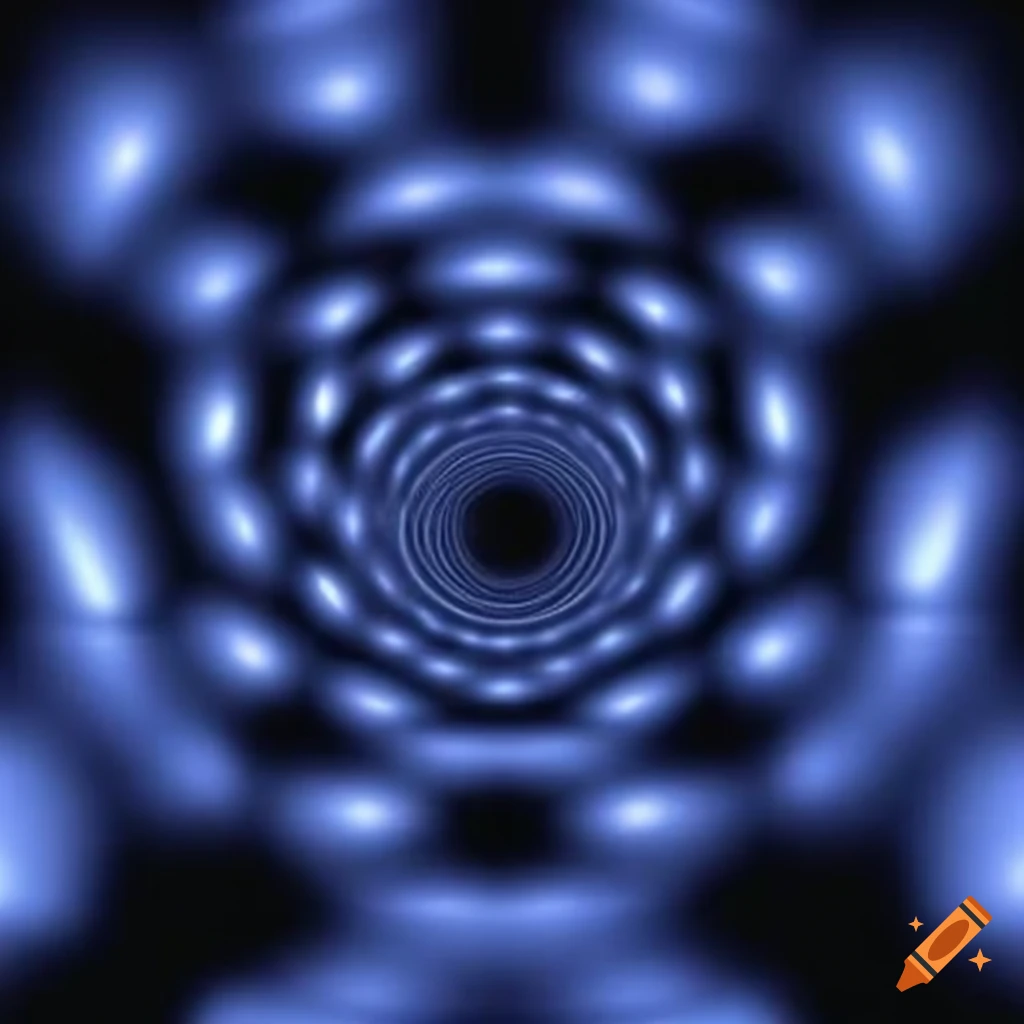 HD photo of a dark blue optical illusion