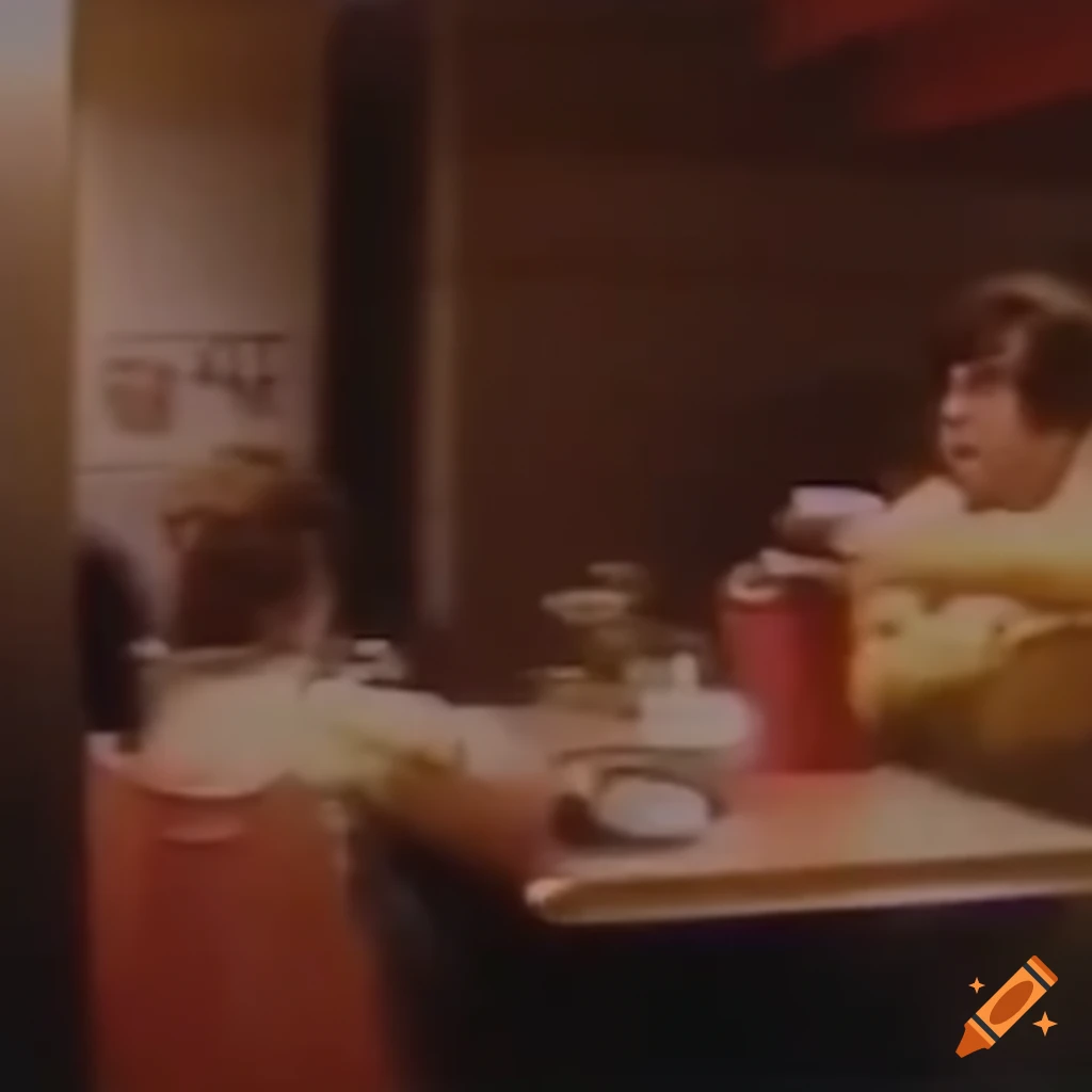 retro footage inside a Burger King restaurant in 1979