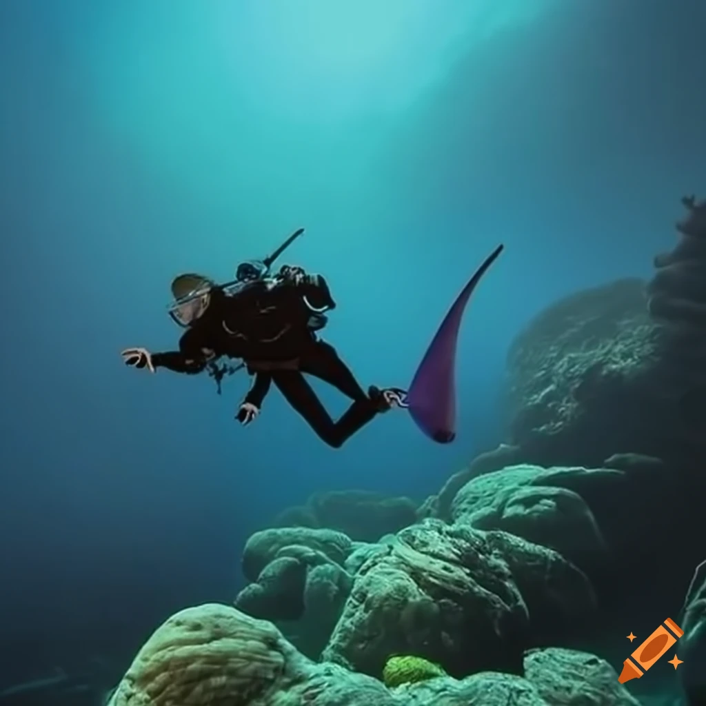 scuba diver exploring the underwater world