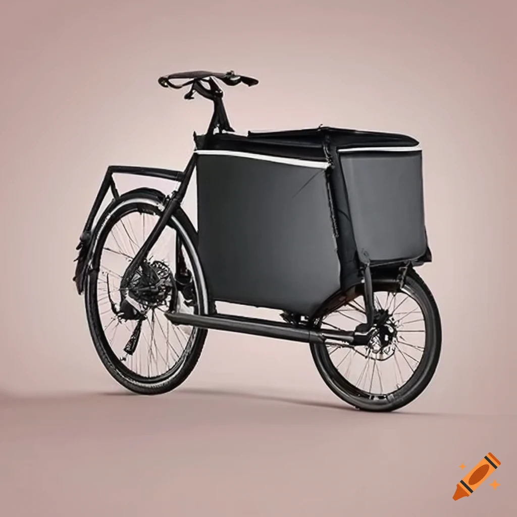 vélo cargo avec caisse à l'avant