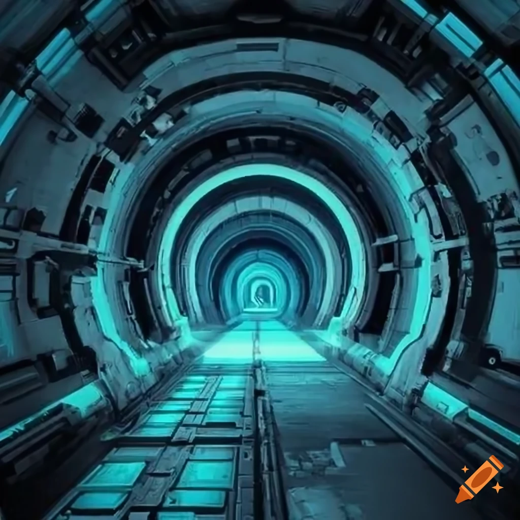 image of a futuristic sewer tunnel