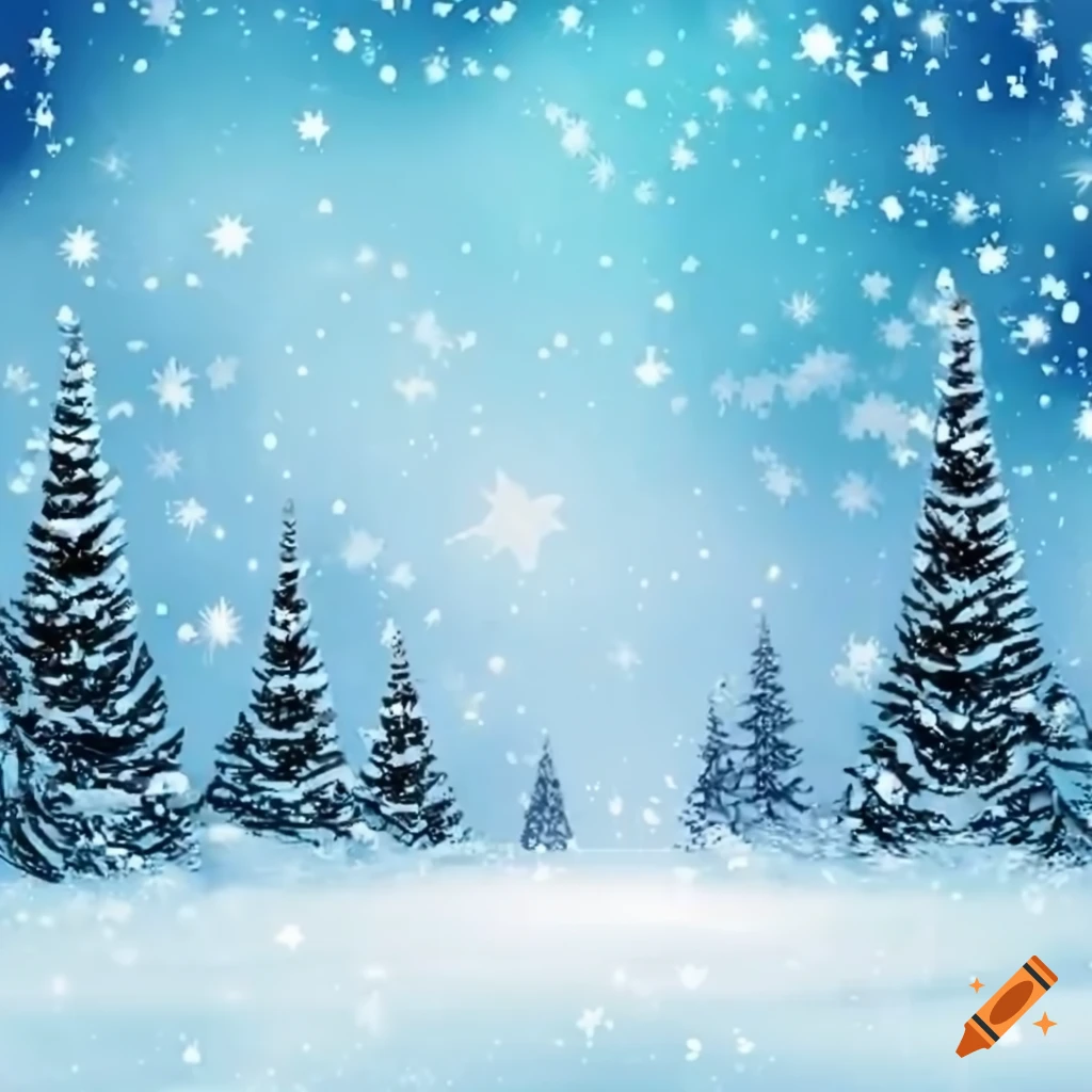 Snowy christmas background
