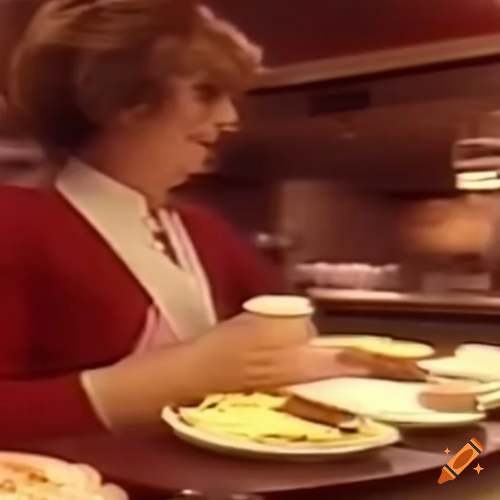 retro footage inside a Burger King restaurant in 1979