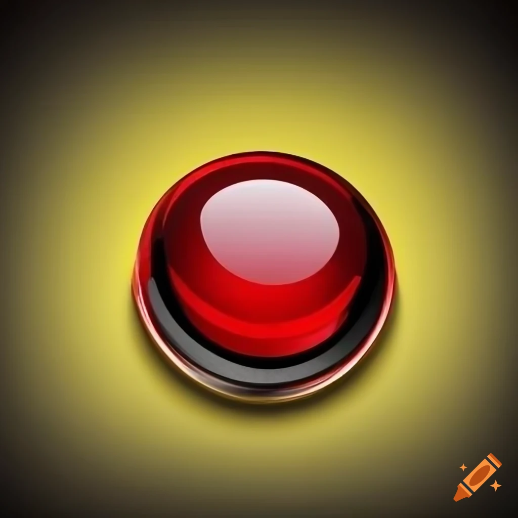 Red computer button on hazard background on Craiyon
