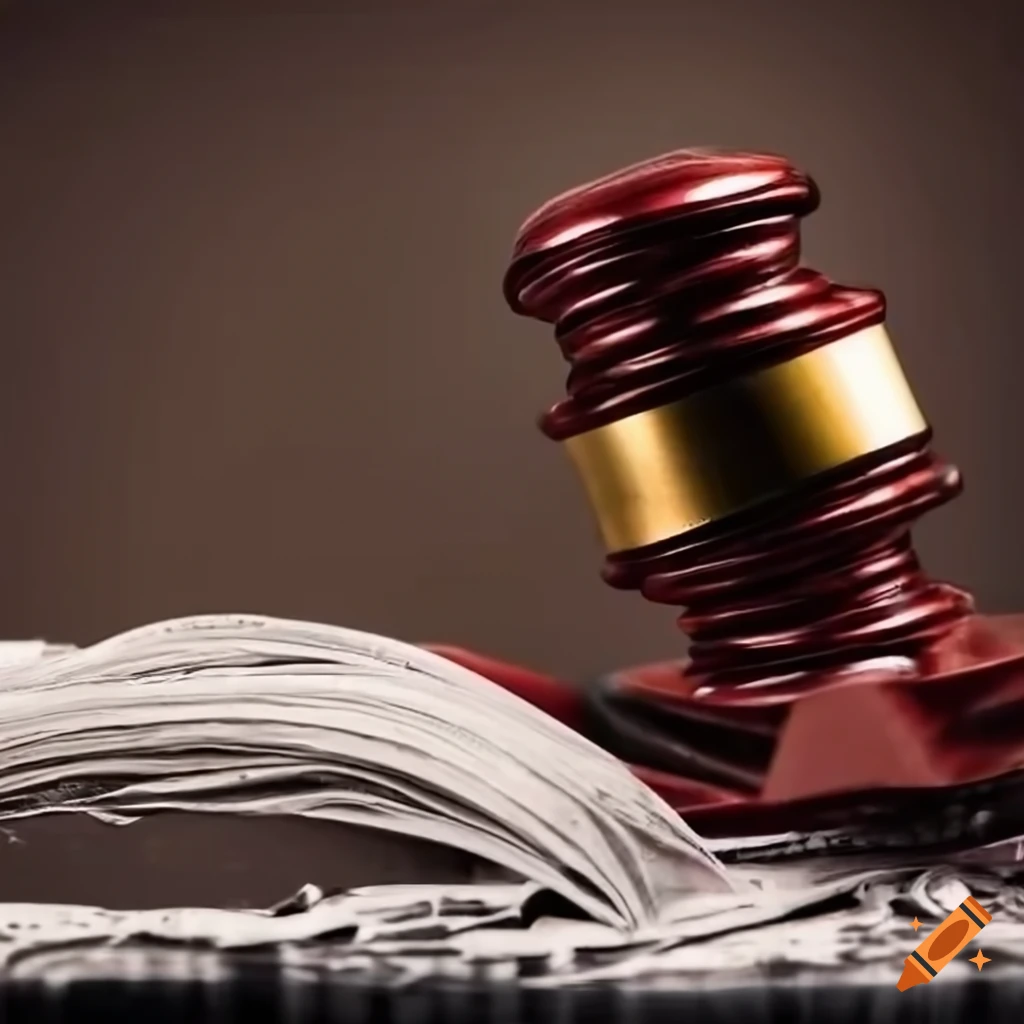 gavel on stack of newspapers